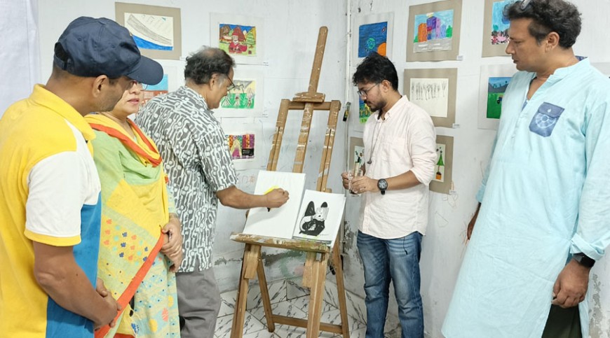 সোহেল প্রাণন স্মরণে চারুপীঠে ‘ইচ্ছেগুলো আঁকো’