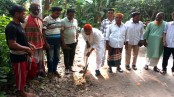 প্রতিমন্ত্রীর প্রতিশ্রুতি বাস্তবায়ন: কচুয়ায় রাস্তা সলিংকাজের উদ্বোধন