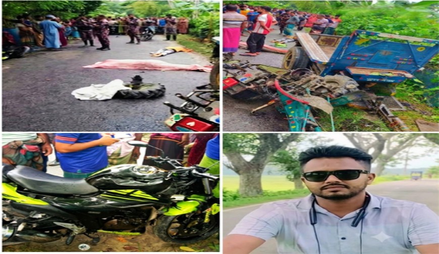 ফুটবল ম্যাচ দেখে ফেরার পথে দুর্ঘটনায় দুই যুবক নিহত, আহত ৩