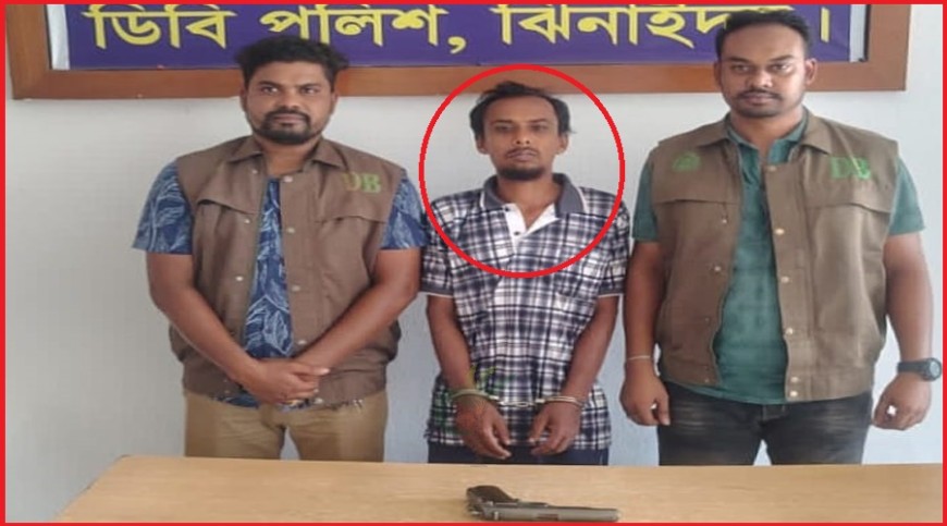 ঝিনাইদহে বিদেশি পিস্তল উদ্ধারের দাবি, আটক ১