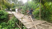 ভেঙে পড়া ব্রিজ এক বছরেও নির্মাণ হয়নি