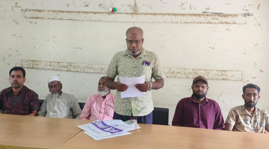 ‘অপপ্রচারের’ প্রতিবাদে ঝিনাইদহে সংবাদ সম্মেলন